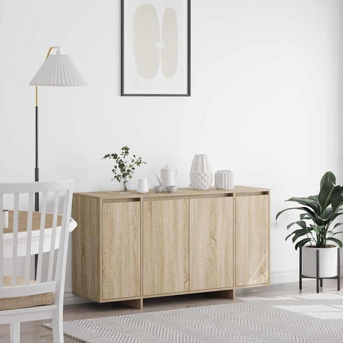 Oak Sideboard Sonoma oak Engineered wood 135 x 41 x 75 cm