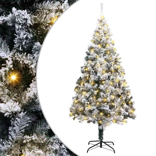 Artificial Christmas Tree White 180 cm PVC, Steel and Plastic
