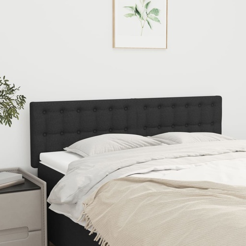 Headboards Black 144x5x78/88 cm Fabric