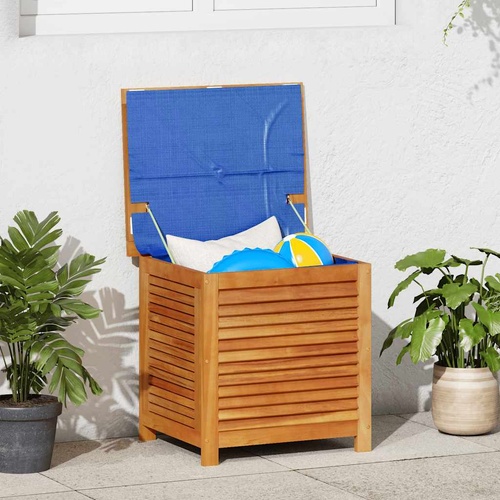 Garden Storage Box with Louver 60x50x56 cm Solid Wood Acacia
