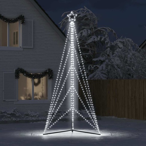 LED Christmas Tree 615 LEDs Cold White 404.5 cm