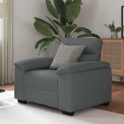 Sofa Chair Dark Grey 100x81x84 cm Fabric