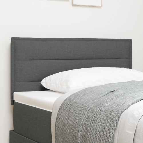 Headboard Dark Grey 100 cm Fabric