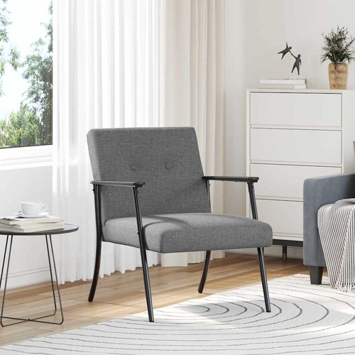 Armchair Dark Grey Fabric