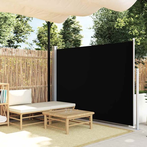 Retractable Side Awning 160 x 500 cm Black