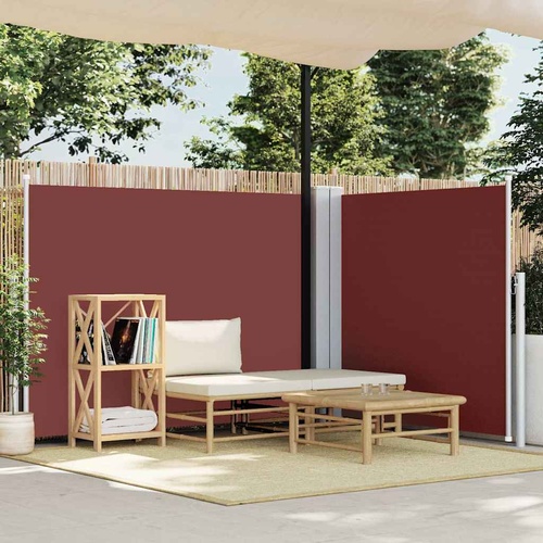 Retractable Side Awning Brown 140x600 cm