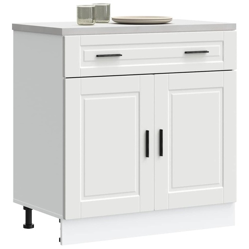 Kitchen Base Cabinet Porto White Engineered Wood