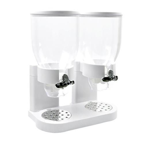 Double Cereal Dispenser Dry Food White - Model-22DAB6
