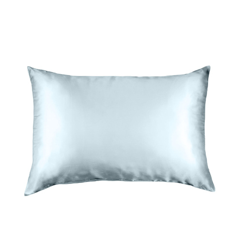 Pure Silk Pillow Case by Royal Comfort (Single Pack) - Soft Blue - Model-E1259B