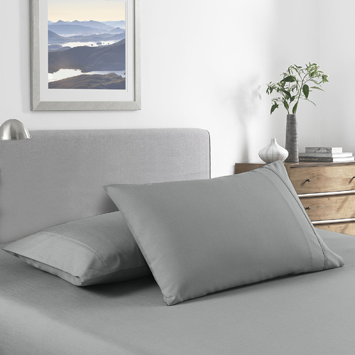 Royal Comfort Bamboo Cooling 2000TC Sheet Set - Single - Mid Grey - Model-E7EB99