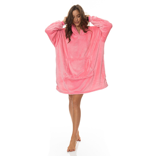 Royal Comfort Snug Hoodie - Pink - Model-AEC080