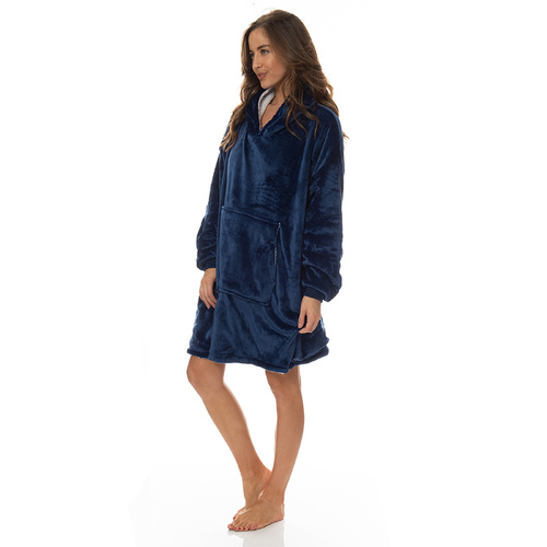 Royal Comfort Snug Hoodie - Navy - Model-F1E14D