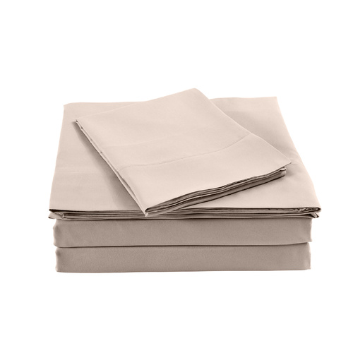 Royal Comfort Blended Bamboo Sheet Set Warm Grey - Double - Model-16351E