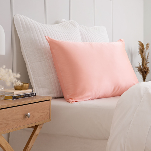 Pure Silk Pillow Case by Royal Comfort-Blush - Model-702106