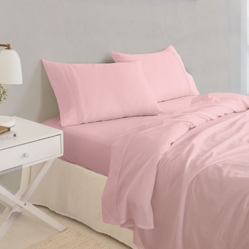 Royal Comfort - Balmain 1000TC Bamboo cotton Sheet Sets (Queen) - Blush - Model-D6A0EF