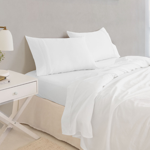 Royal Comfort - Balmain 1000TC Bamboo cotton Sheet Sets (King) - White - Model-9C6D63