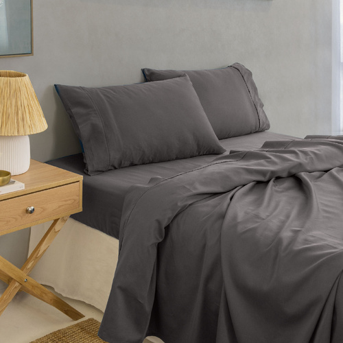 Royal Comfort - Balmain 1000TC Bamboo cotton Sheet Sets (King) - Pewter - Model-AE2A97