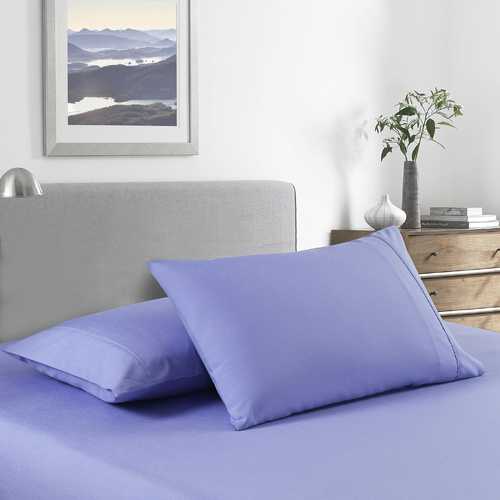 Royal Comfort Bamboo Cooling 2000TC Sheet Set - King-Mid Blue - Model-4E082C