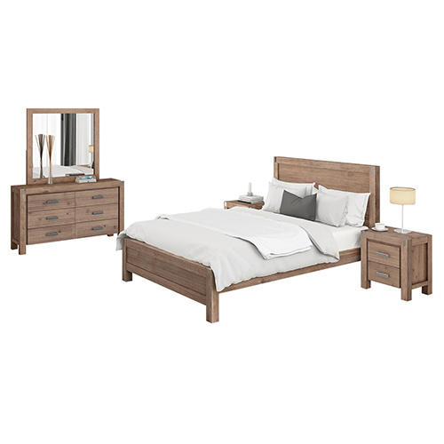 Nowra 4 Pieces Double Size Bedroom Suite Oak Colour