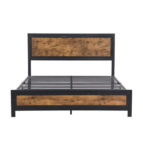 Metal Bed Frame Mattress Base Double - Model-824949