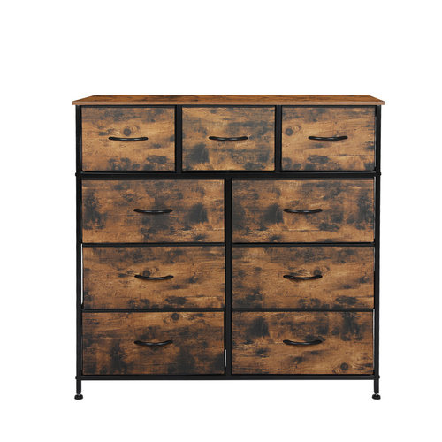 Storage Cabinet Tower Chest Brown Fold - Model-2866A2