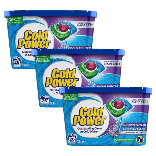 Cold Power Odour Fighter x 78 Laundry Detergent Capsules