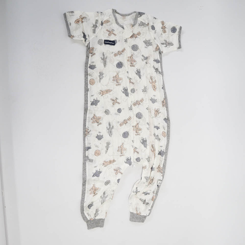 Domia Bamboo Fiber Cotton Short Sleeve Split Leg Sleeping Bag  1.0Tog  Spacecraft XL