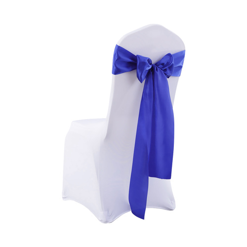 Multicoloured Chair Sashes Fabric Covers Navy - Model-93E788