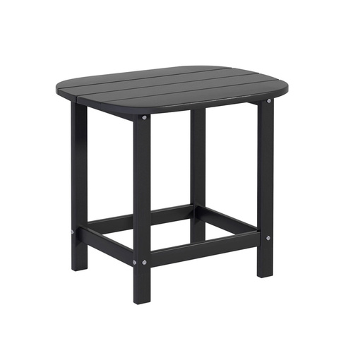 Gardeon Outdoor Coffee Side Table HDPE Desk Patio Furniture Camping Garden Black