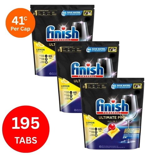 Finish Ultimate Pro x 195 Lemon Dishwasher Tablets