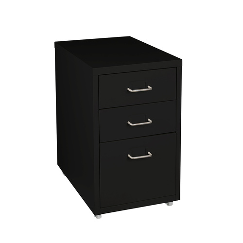 3 Drawer Office Drawers Cabinet Black - Model-F96C5D