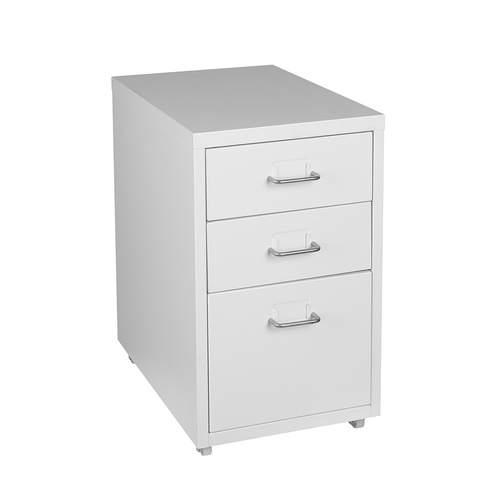 3 Drawer Office Drawers Cabinet White - Model-FD27C9
