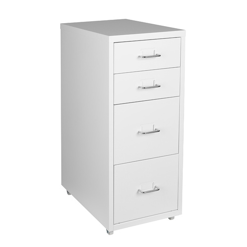 4 Drawer Office Drawers Cabinet White - Model-7CB62F