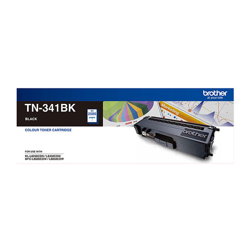 BROTHER TN-341 Colour Laser-Standard Yield Toner to suit HL-L8250CDN/8350CDW MFC-L8600CDW/L8850CDW - 2500 Pages