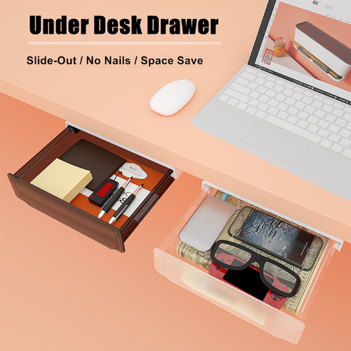 Under Desk Drawer Slide-out Large Office Organizers and Storage Drawers