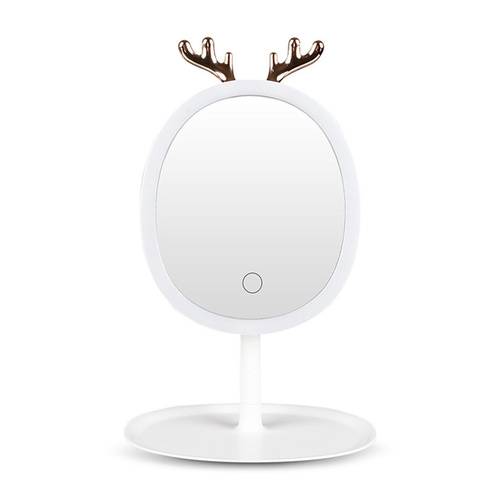 Antler LED Light Makeup Mirror Magnification Tabletop Vanity Home Decor