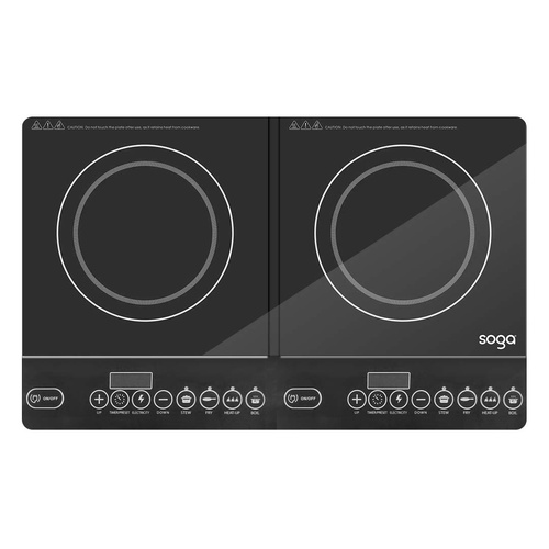 Cooktop Portable Induction LED Electric Double Duo Hot Plate Burners Cooktop Stove