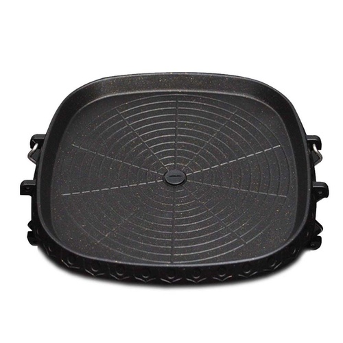 Portable Korean BBQ Butane Gas Stove Stone Grill Plate Non Stick Coated Square