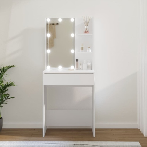 Dressing Table with LED 60x40x140 cm