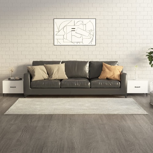 Coffee Table with Metal Legs 2 pcs 50x50x40 cm