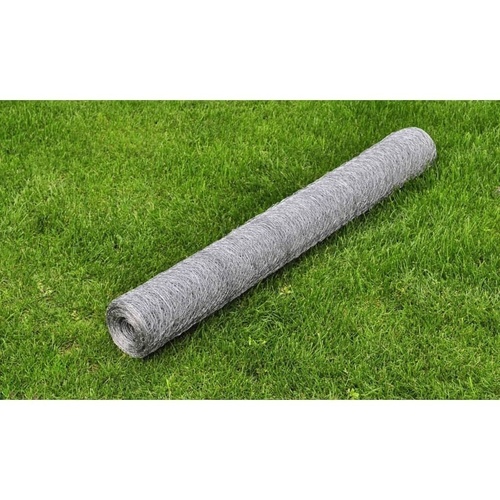 Chicken Wire Fence Galvanised Steel Silver