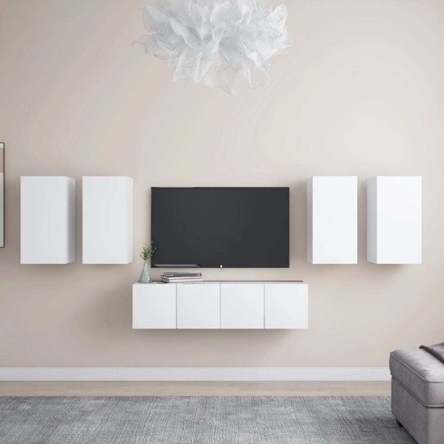 Pagnell 6 Piece TV Cabinet Set Engineered Wood