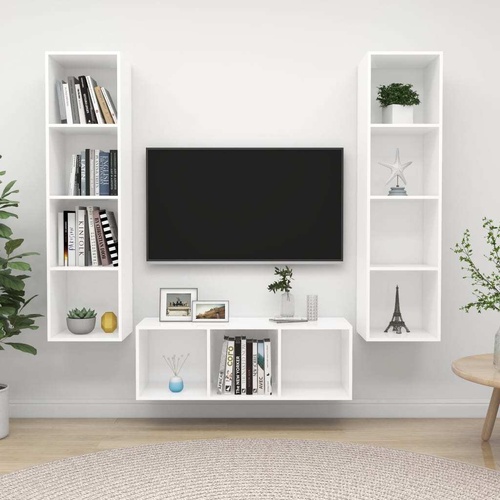 Berlin 3 Piece TV Cabinet Set Engineered Wood