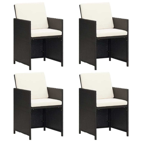 Garden Chairs 4 pcs Poly Rattan