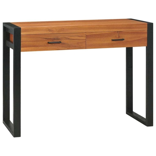 Desk with 2 Drawers Recycled Teak Wood