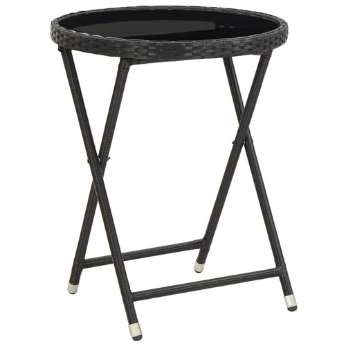 Tea Table 60 cm Poly Rattan