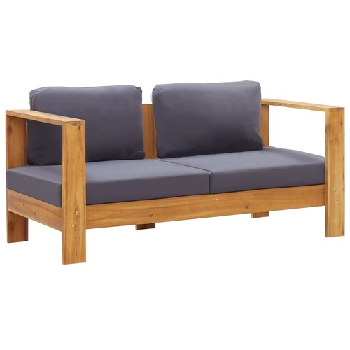 Garden Sofa Bench with Cushions Solid Acacia Wood