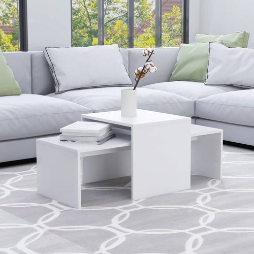 Coffee Table Set 100x48x40 cm Engineered Wood