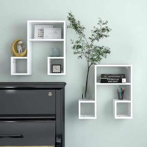 Wall Shelves 2 pcs 50x15x50 cm Engineered Wood