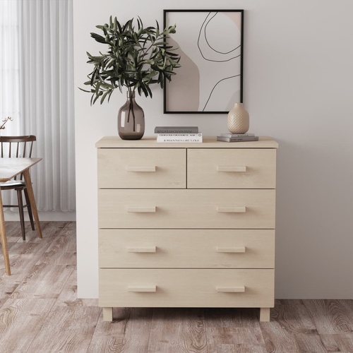 Sideboard Honey 79x40x80 cm Solid Wood Pine